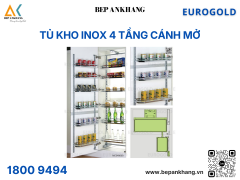 Tủ kho inox 4 tầng cánh mở MC040445 (EKC14445) – Eurogold